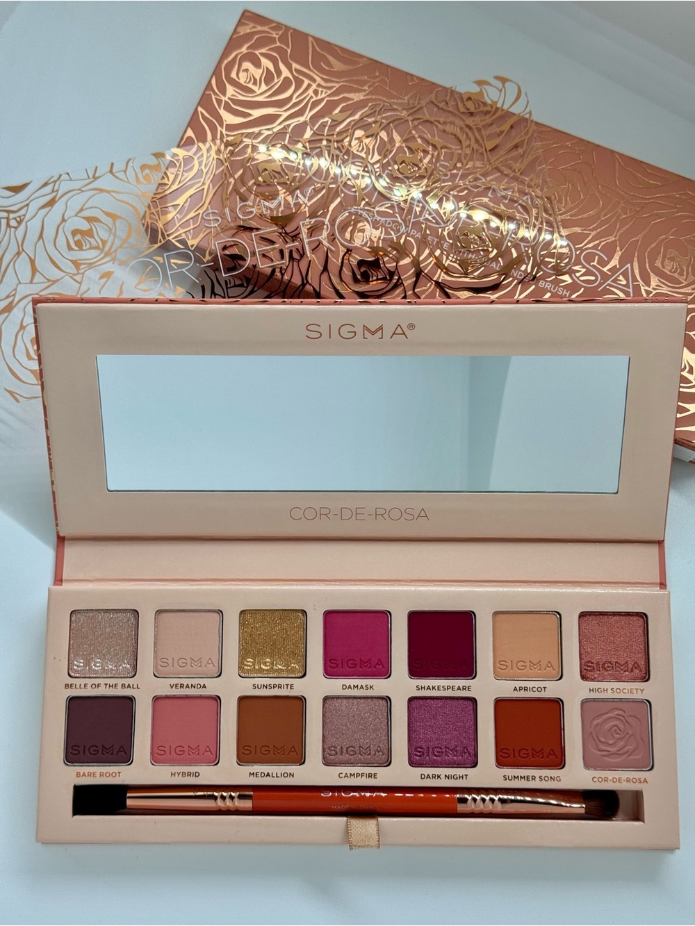 NEW Sigma Cor-de-Rosa Eyeshadow Palette + Dual-Ended Brush
